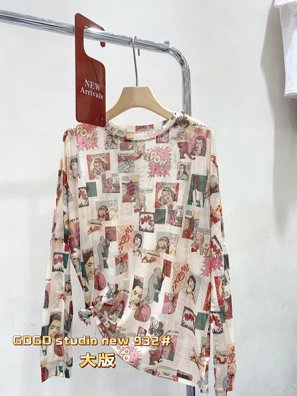 [gdgd] mesh retro fashion sunscreen shirt 932\wtt