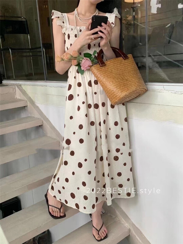 [bestie] hanshubo dot vest dress 1609\hjy