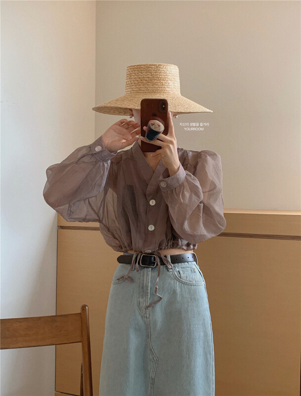 [your room] fashion thin, simple and versatile sunscreen shirt 8815\zxx