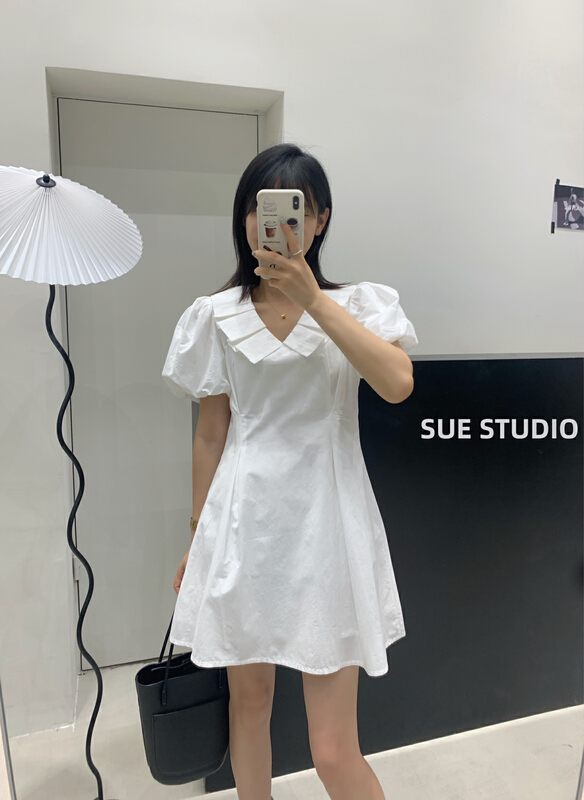 [Sue studio] waist folded fashion dress ys1-98011\zjy