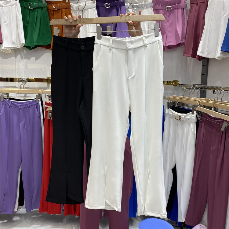 [chenru] commuting simple split comfortable nine point trousers 2961\hjy