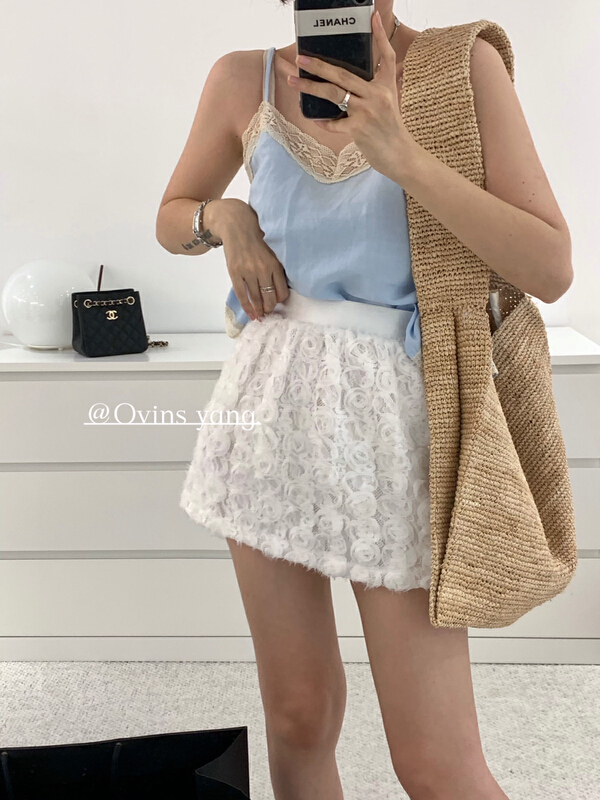 [ovinsyang] rose skirt pants skirt 8770