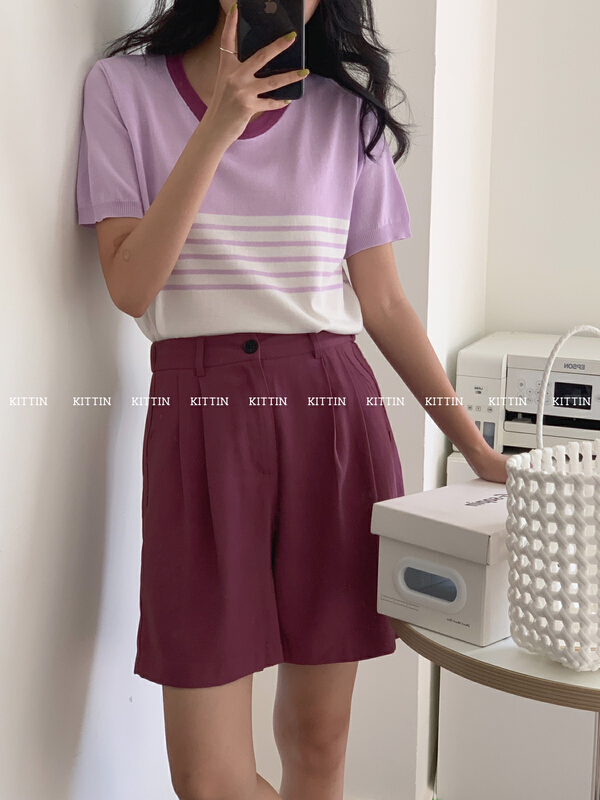 【 Kittin 】 Korean loose casual shorts 981