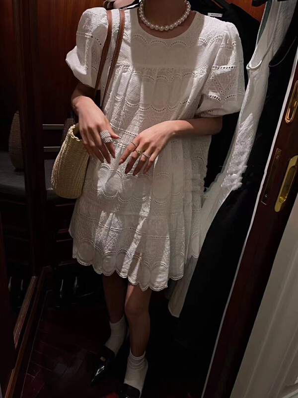 [mi ni] sweet loose solid dress 1246\pcz
