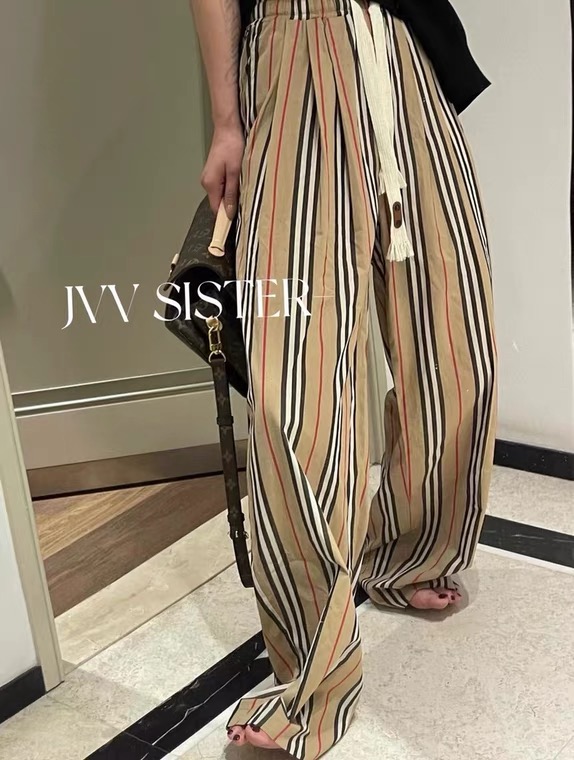 [DL] striped lace up slacks 8619\wtt