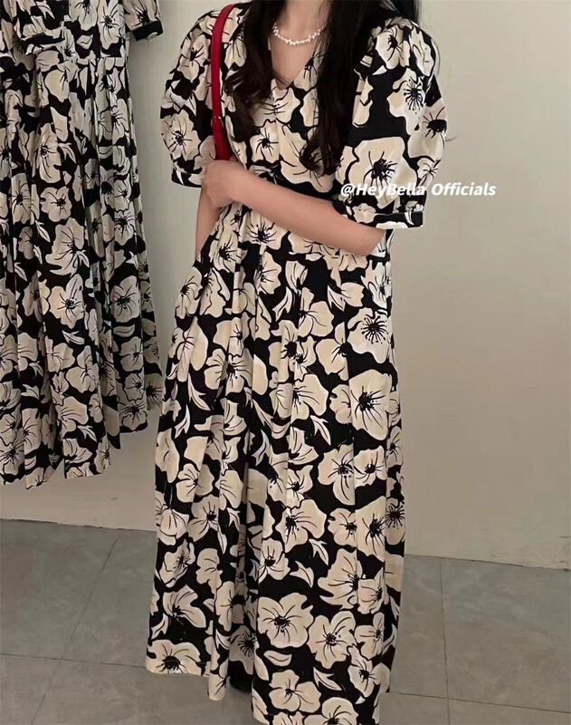 [hey Bella] V-neck Lady Elegant Dress 2852 \ll