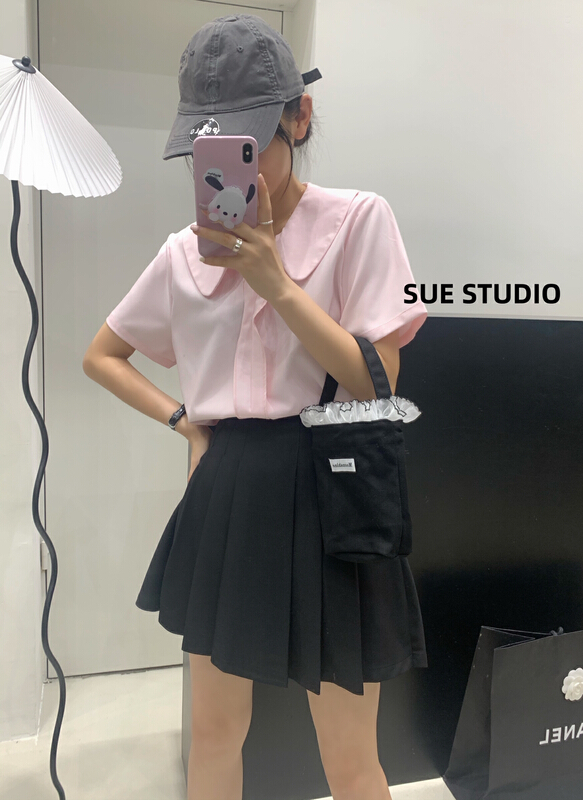 [Sue studio] Korean fashion loose shirt 22259\zjy