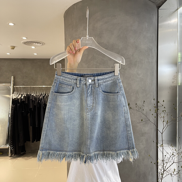 [in.choose u] Korean version high waist slim woolen skirt 66275\cqw