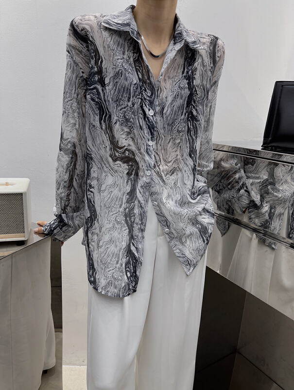 [Hepburn] advanced halo dyed loose shirt 3376\l