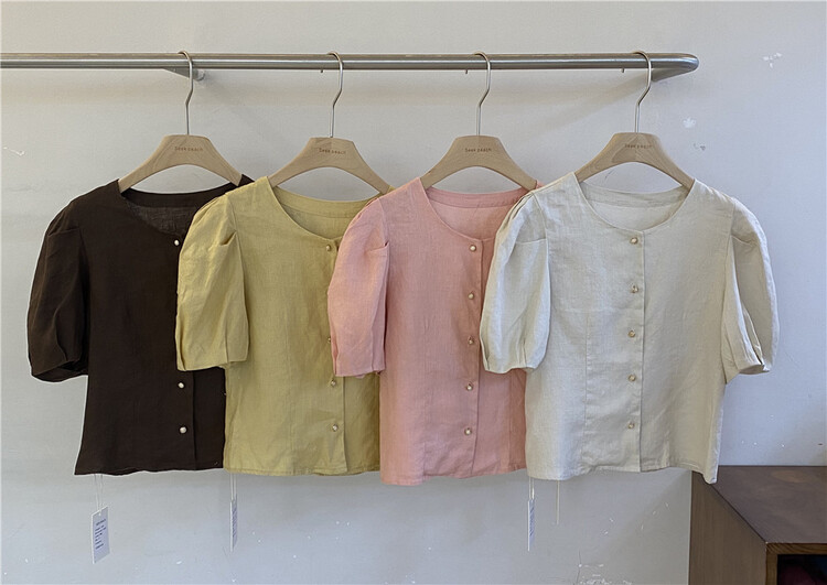 [seek peach] single breasted comfortable clean shirt 5381\ll
