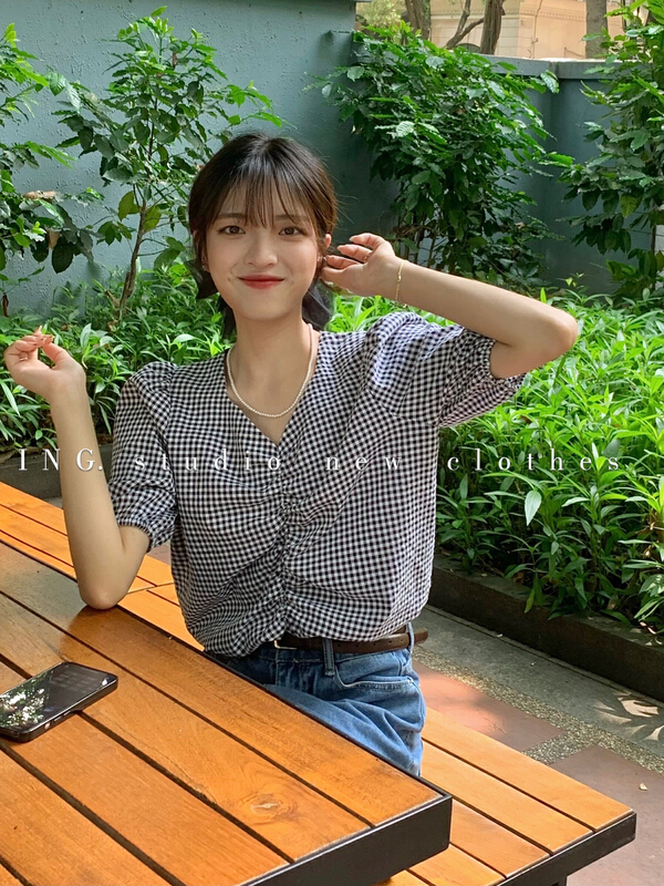 [ing] casual and versatile plaid design shirt ing-7830