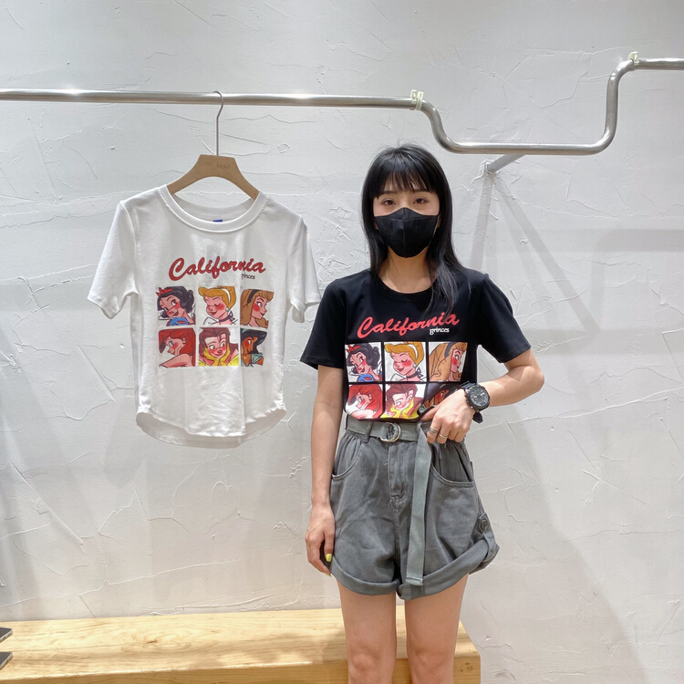[ycnana] Korean casual little girl print short sleeve T-shirt 98160\lsw