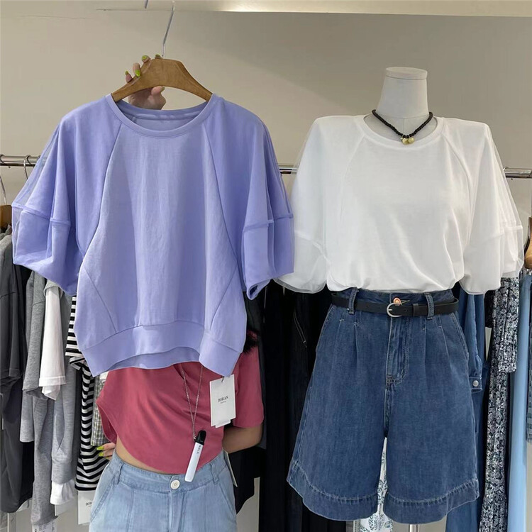 [Boran · Boran] fashion niche versatile simple short sleeve T-shirt 22b7222\lsw