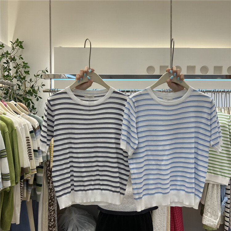 [chengzhuo] leisure simple stripe sweater ys1-81398\xyy
