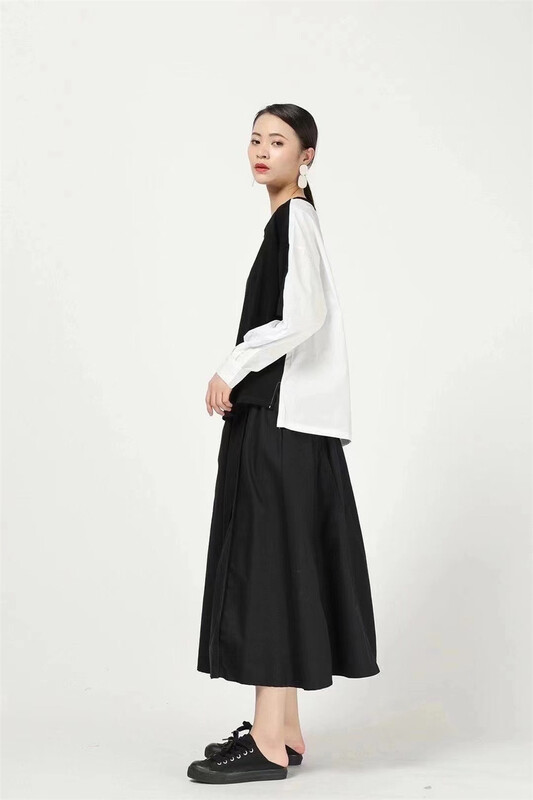 New year in early spring! [size] design sense Vintage foreign style long sleeve T-shirt 0583\lsw