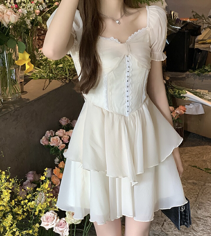 [JH] new net red bow Xiaoxiang dress (dress only) 41921\pcz
