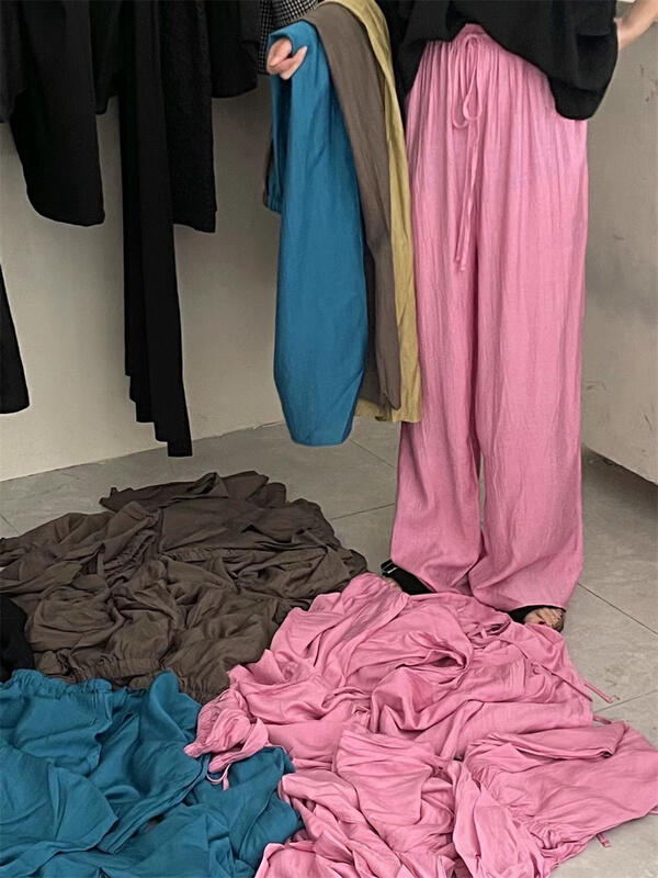 [h-xl] simple, loose and slim casual pants 3671\ll