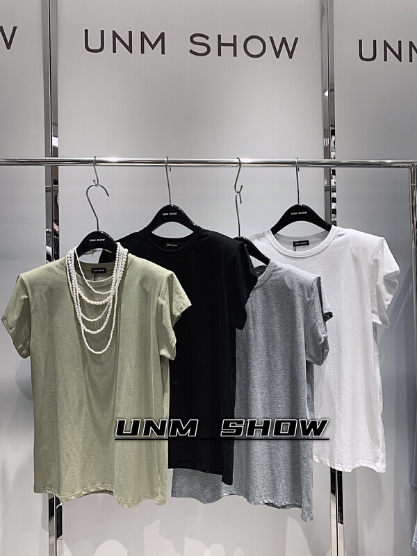 [unm-show] clean simple and versatile short sleeve T-shirt (excluding matching) 6270\wtt