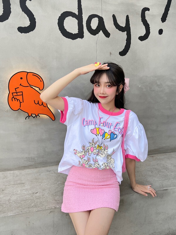 [g+] color blocked round neck Pullover short sleeve T-shirt 10066\wtt