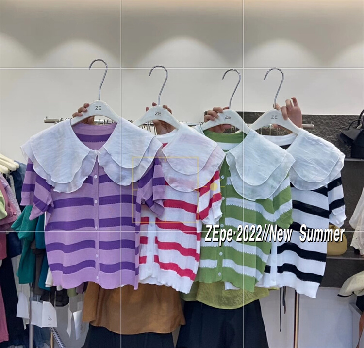 [Ze] ladies' versatile double-layer baby neck sweater ys1-015\ll