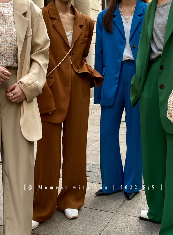 [moment with you] design sense niche loose suit 06721\lsw