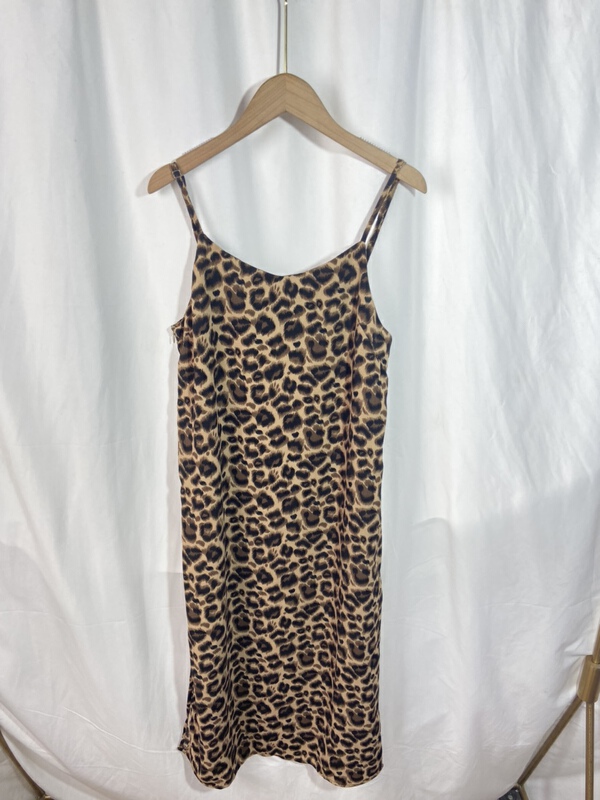 [Yi show shop] leopard print small sexy retro dress 1386\cl