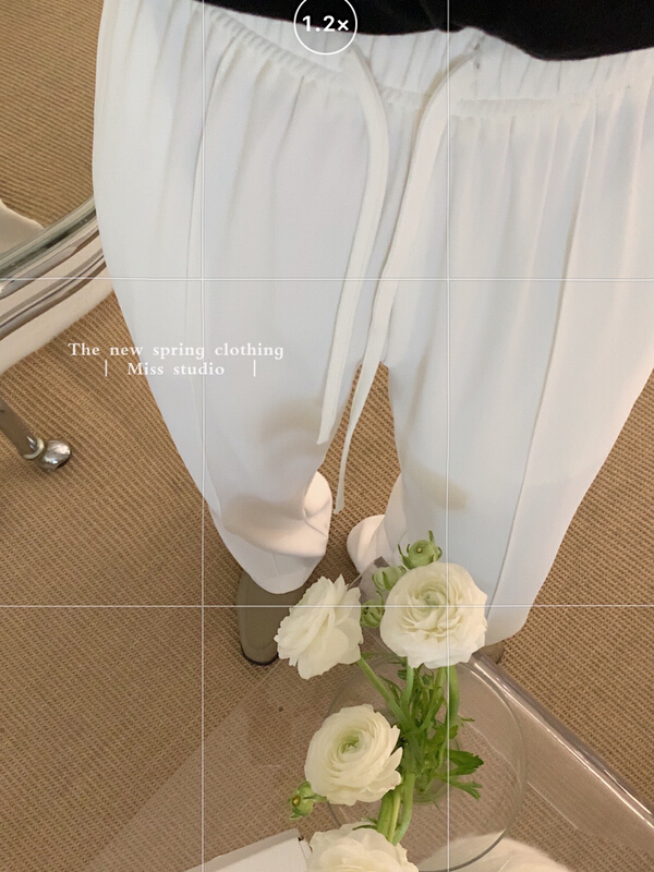 [miss miss home] slit versatile comfortable casual pants ys1-w110\zsy