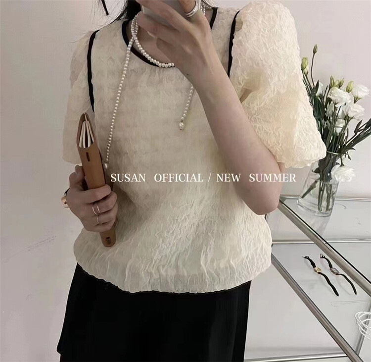 [Susan] contrast Korean youth shirt 18802\lsw