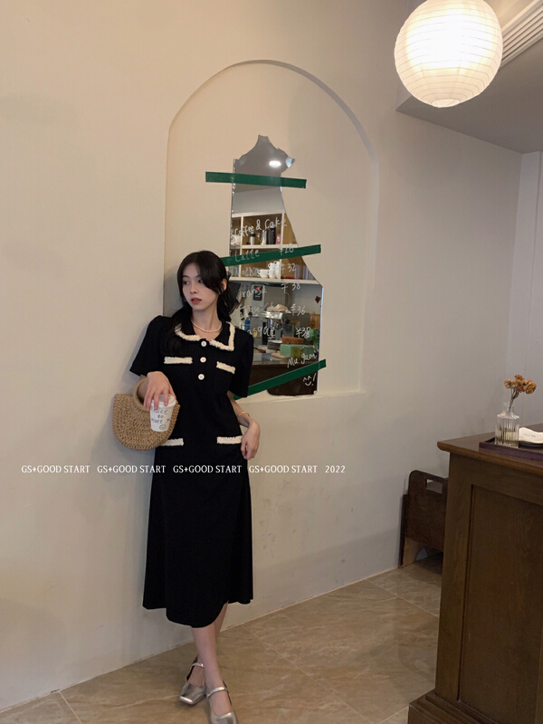 [gs.good star] temperament Han Shu straight dress 22380\hjy