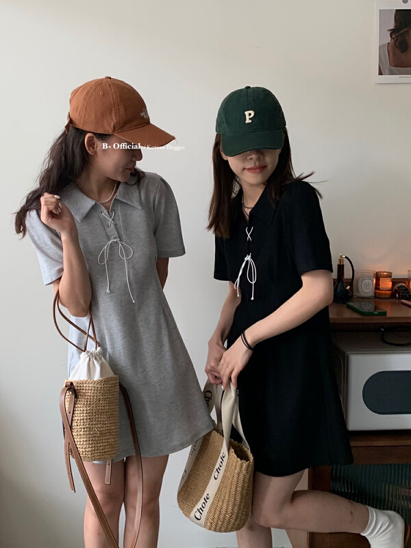 [B plus] fresh, simple and versatile dress 22-4001-2\hbx