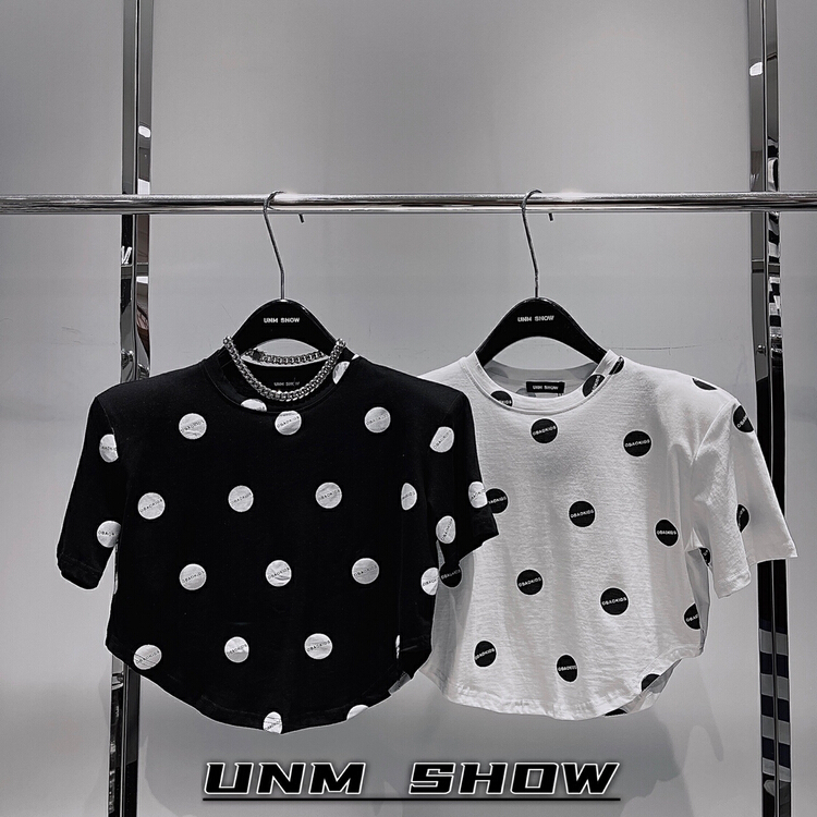 [unm-show] round neck casual simple slim short sleeve T-shirt (T-shirt only) 6285\wtt