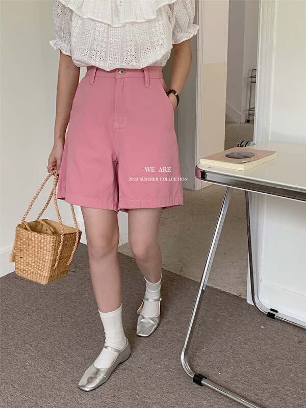 [we are] Korean version high waist thin denim shorts 60061\zjy