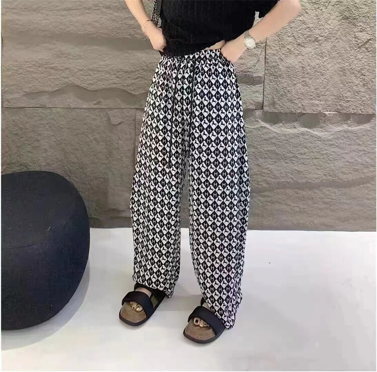 [Lexi] elastic waist comfortable Korean casual pants h6583\l