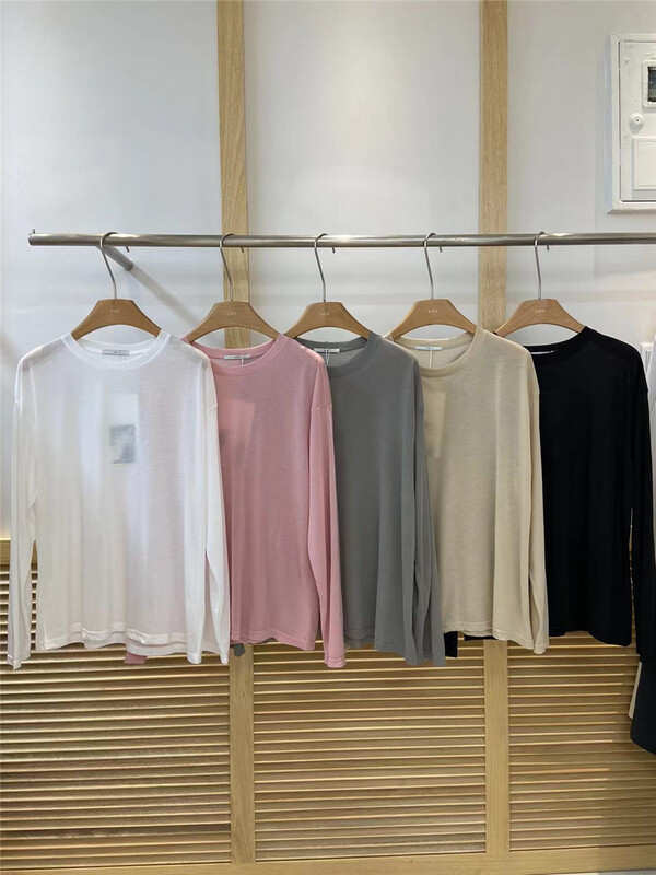 [xhm] solid color versatile long sleeve sunscreen long sleeve T-shirt 893\zjy