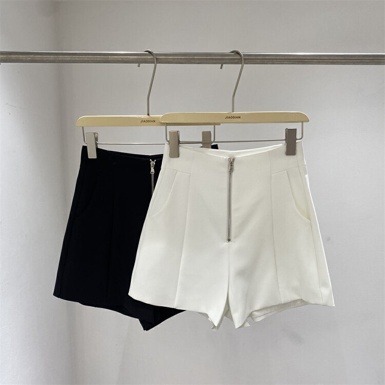 [Focus] temperament simple zipper design suit casual shorts 8039\hbx