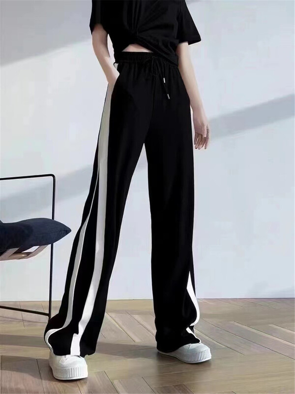 [.Ms No.2] trend loose color contrast casual pants 2244\lsw