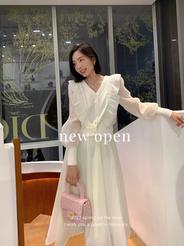 New year in early spring! [new open] soft and sweet large swing skirt skirt hq22180\zxl