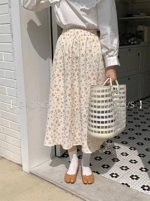 Original price 50.76! In early summer! [Qingqing family] Korean slim floral skirt ys1-641\xyy