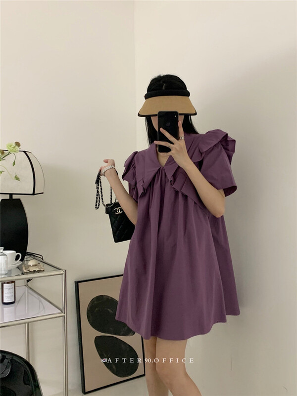 [after.90] Korean style fresh Ruffle Dress 9917\ll