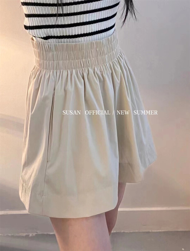 [Susan] fashionable simple solid color loose casual shorts 18728\lsw