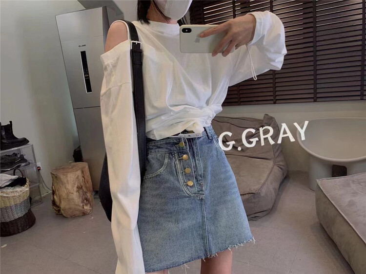 [Xiaodong home] slim, comfortable and versatile skirt 6581\l
