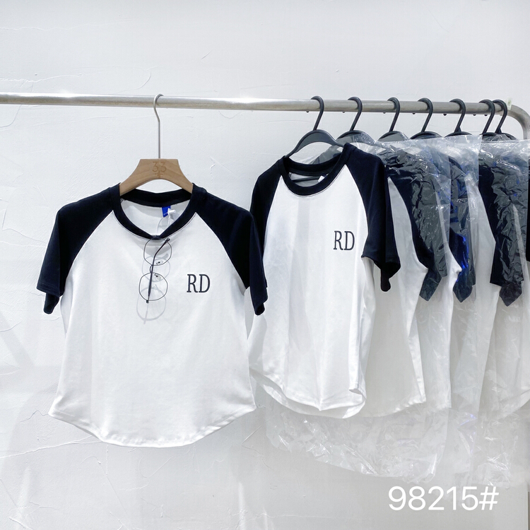[ycnana] Korean casual simple Rd letter short sleeve T-shirt 98215\lsw
