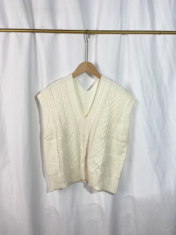 [Yi show shop] V-ring Korean simple vest 1631\cl