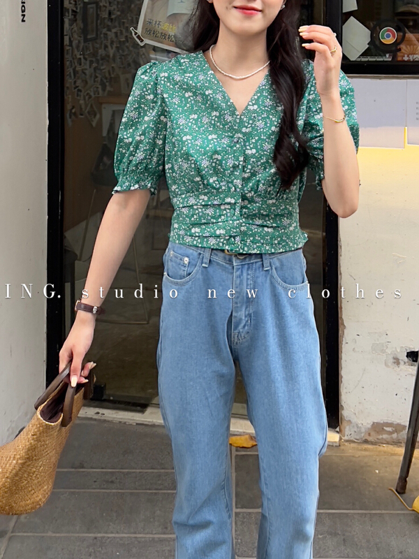 [ing] fashionable slim waist shirt ing6997