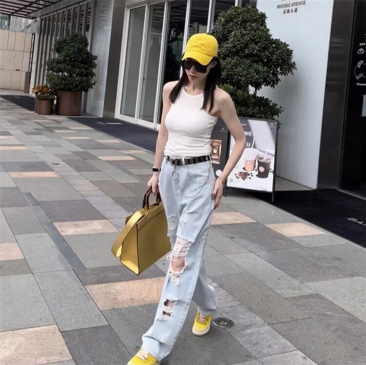 [nm.girl] basic versatile round neck solid vest / sling m19962\jj