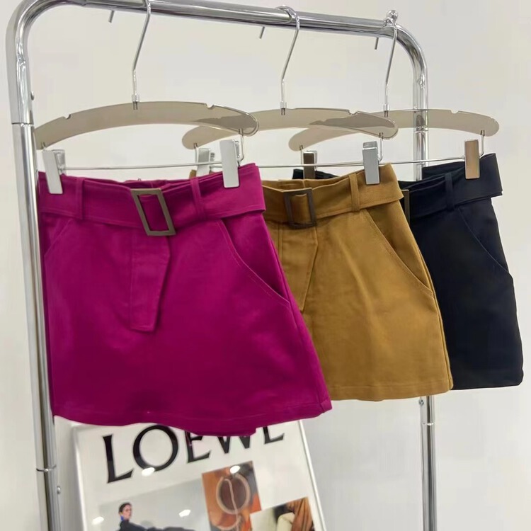 [e.su] simple, slim and versatile skirt (with belt) 3885\ozq