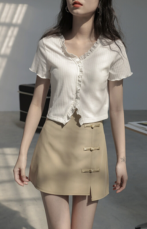 [mg+] Korean high waist slim skirt 99570\zxx