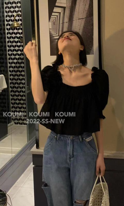 [Koumi] sweet little fresh Square Neck Shirt 675\csx