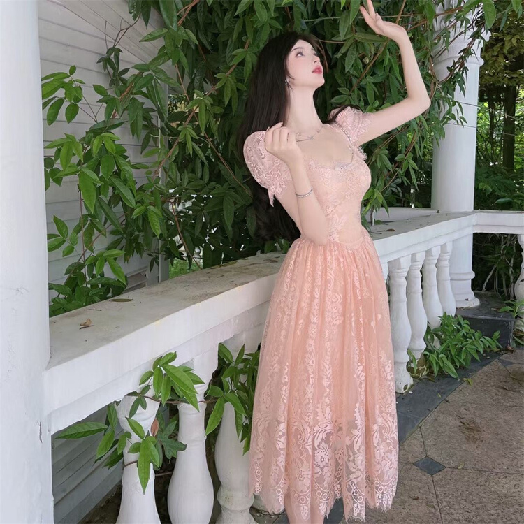 [red] sexy pure lace dress 3070\jj