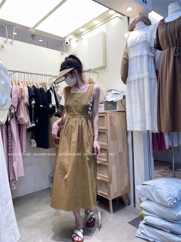 [gs.good star] Han Shu's simple temperament tank top dress 22393\hjy